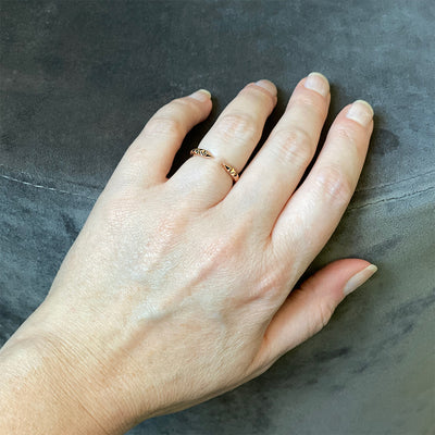 ‘Tender Love’ Open Ring in 14K Rose Gold