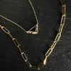 14K Yellow Gold Paper Clip Chain