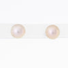 Pink Classic 6mm Freshwater Pearl Studs in Sterling Silver