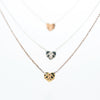 Modern Love 14K Rose Gold Floating Heart Pendant with Sterling Silver Chain